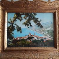 Veduta di Vietri di Maria Izzo olio su tavola