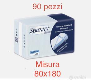 30 TRAVERSE ASSORBENTI SERENITY  80x180 3x30 Pezzi
