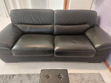 Divano letto in pelle