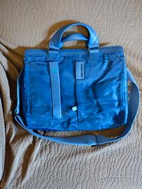 borsa porta porta PC due manici Piquadro blu