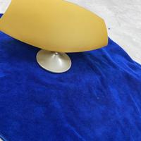 Tris di plafoniere vetro satinato color ambra