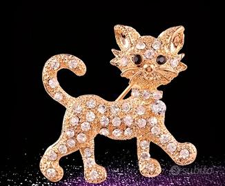 Spilla gatto prezioso 
