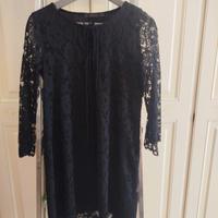 Vestito nero in pizzo Zara taglia S