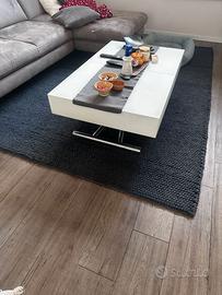Tappeto di lana grigio scuro  200x300