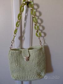 borsa in cordino di cotone fatta x mano