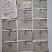 Documenti Regio Esercito 1929 + 13 Cartoline Milit