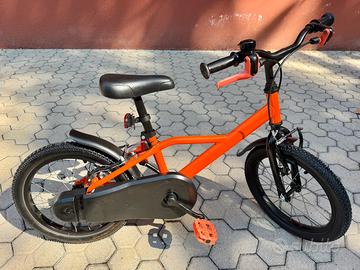 BICI MISURA 16 BIMBO MARCA BTWIN ARANCIO