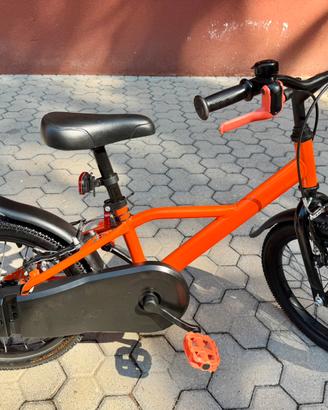BICI MISURA 16 BIMBO MARCA BTWIN ARANCIO