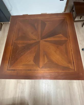 Tavolo noce 100 x 100 cm allungabile a 200