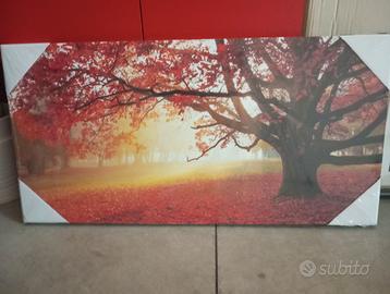 SCENA AUTUNNALE SU CANVAS ANCORA IMBALLATO