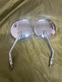 Specchietti cromati tondi moto custom