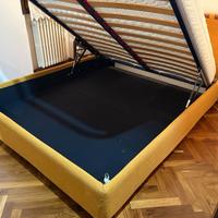 Struttura letto matrimoniale contenitore