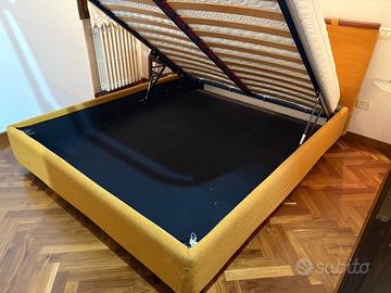 Struttura letto matrimoniale contenitore
