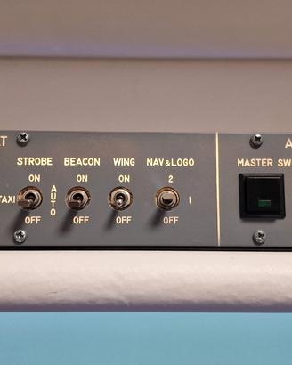 Overhead light panel A320 per flight simulator