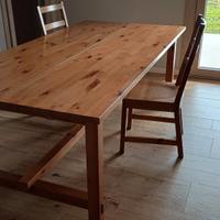 tavolo in legno pino massiccio 