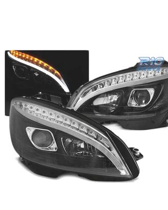 FARI MERCEDES W204 07-10 LUCE A LED TUBE DINAMICO 