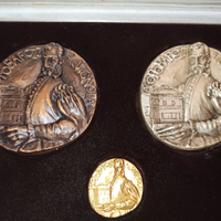 Trittico medaglie/monete Jacopo Barozzi