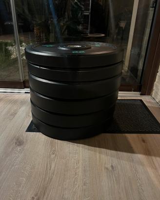 Pacco pesi dischi gommati domyos, diametro di 50mm