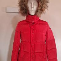 piumino donna invernale Con Cappuccio pelo