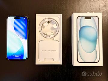 iPhone 15 256GB Bianco/Azzurro come nuovo