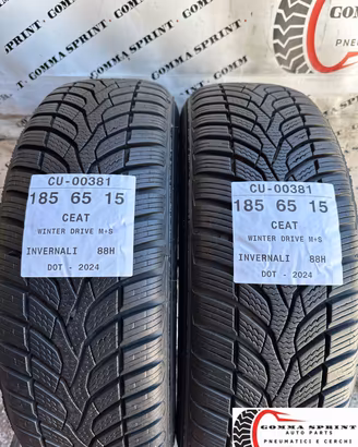 2 PNEUMATICI 185/65 R15 CEAT INVERNALI SEMINUOVE