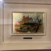 Quadro bagnato in oro