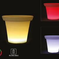 Vaso Fiori Luminoso Con Lampada Luce Led RGBW