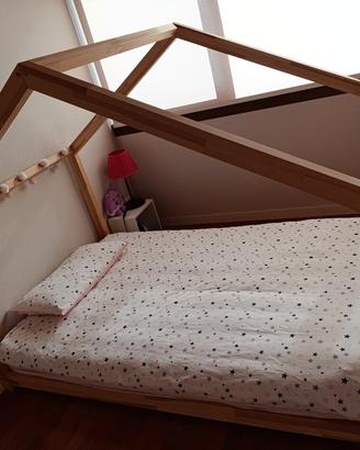 letto a casetta piazza e mezza