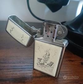Zippo Originale 1988 con incisione  Scrimshaw vel