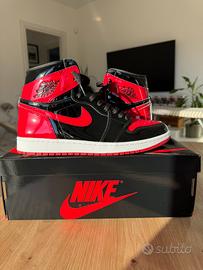 Air Jordan 1 High Retro Patent Bred