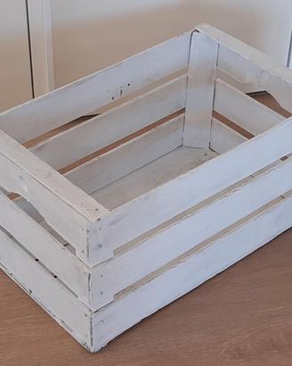 Cassetta frutta legno bianca