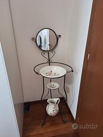 Porta catino in ferro battuto