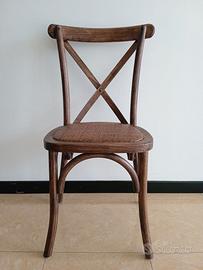 Sedia in legno Crossback
