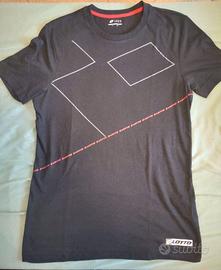 T-shirt uomo nera taglia L marchio Lotto