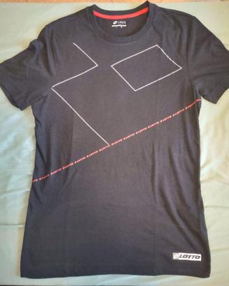 T-shirt uomo nera taglia L marchio Lotto
