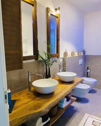 TOP BAGNO, TAVOLI, MENSOLE IN LEGNO MASSEL