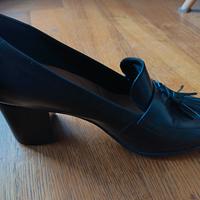 Scarpe di pelle nera Clarks donna numero 38