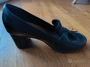 Scarpe di pelle nera Clarks donna numero 38