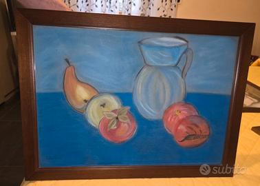 Quadro natura morta gessetto

