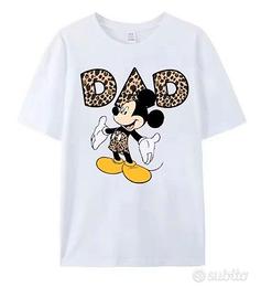T-SHIRT DI COTONE TOPOLINO MINNIE UOMO DONNA