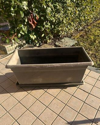 Set Vasi Grandi Esterno: 3 Fioriere Rettangolari