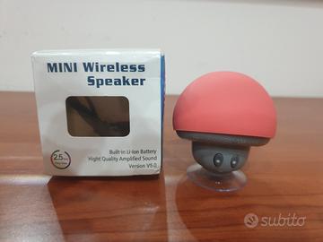 Mini cassa bluetooth 5.1 Salmone con ventosa 