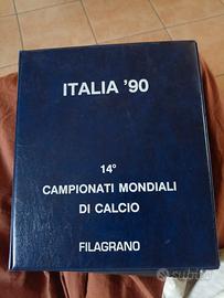 francobolli mondiali di calcio Italia 90 filagrano