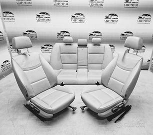 Set sedili in pelle grigia bmw serie 3 e90 2009-20