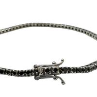 Tennis oro bianco e diamanti neri