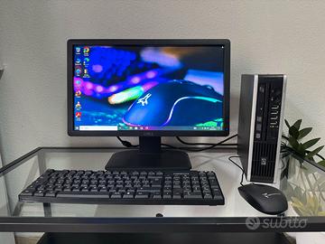 POSTAZIONE COMPLETA  COMPLETA PC + MONITOR WINDOWS