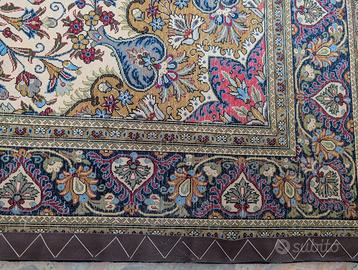 Tappeto Orientale Qum Kork Annodato a Mano