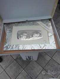 quadro angeli in argento