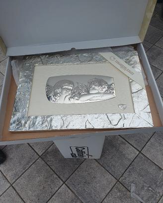 quadro angeli in argento