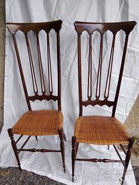 coppia sedie chiavarine Gio Ponti